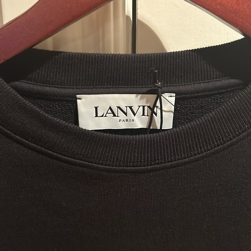 πNWT AUTHENTIC LANVIN mother and child logo small black and gold - Picture 3 of 11